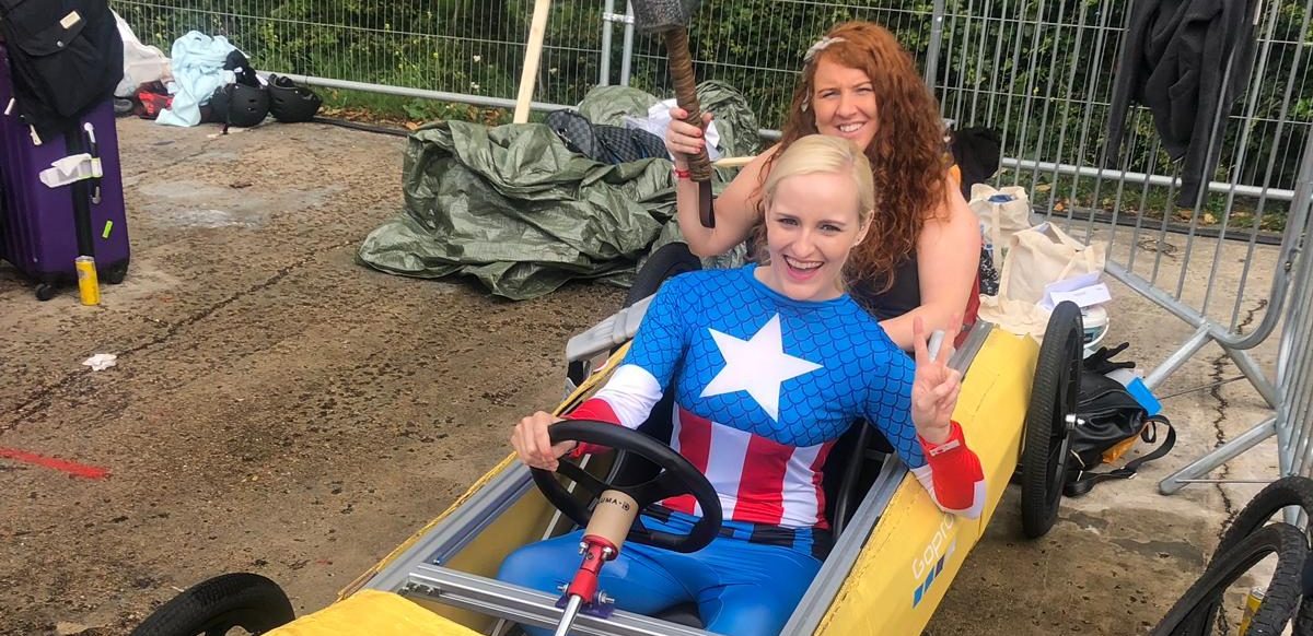 Appearance at the Red Bull Soapbox Race in London as part of an all-women team