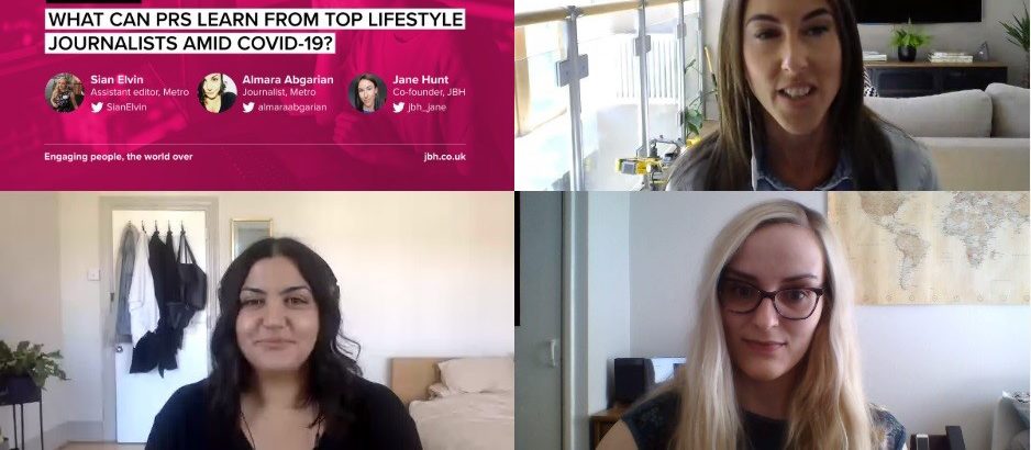 Appearance on an online video seminar about Covid-19, run by content agency JBH for up to 300 people