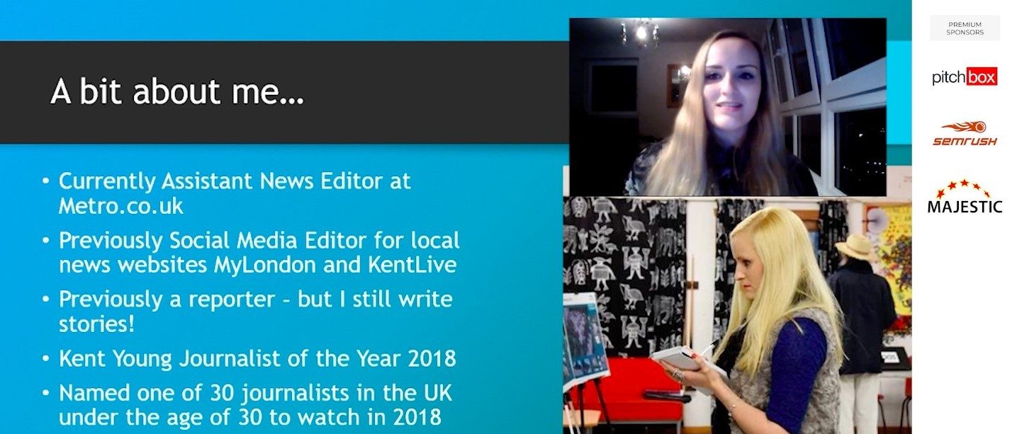Presentation at the virtual Brighton SEO conference about what journalists want to see from press releases