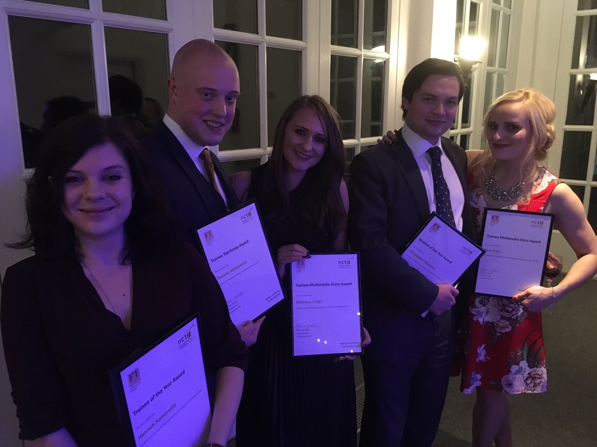 The NCTJ Awards in 2017