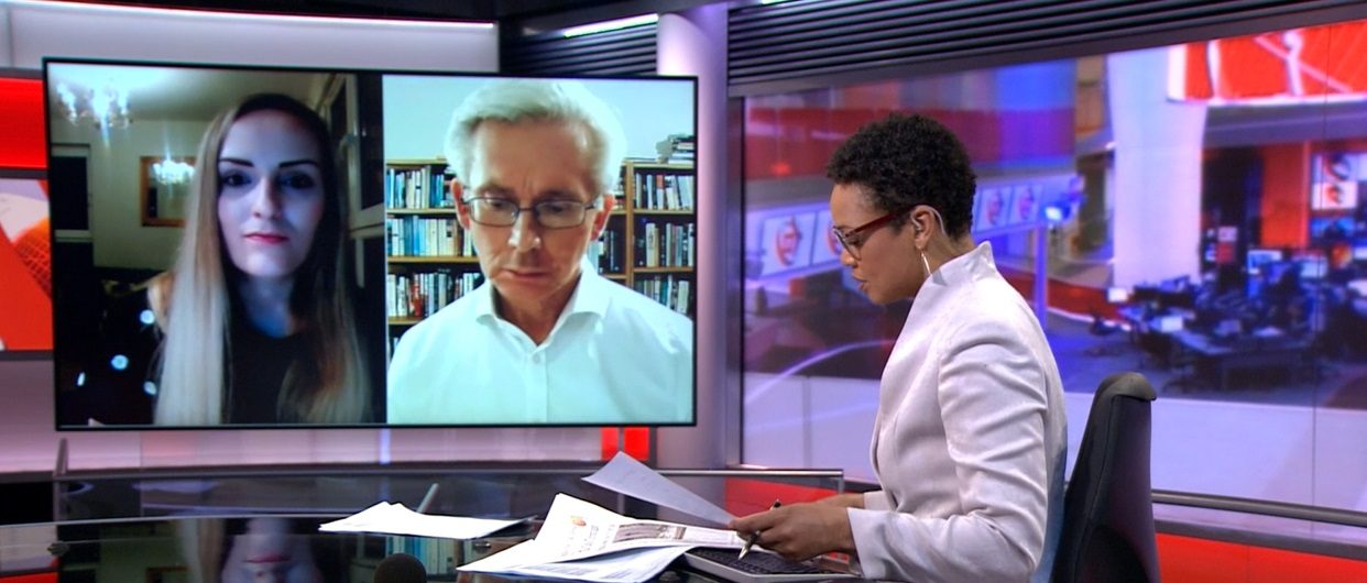 Reviewing the daily newspaper front pages on the BBC News Channel alongside presenter Lukwesa Burak and guest Professor Malcolm Chalmers