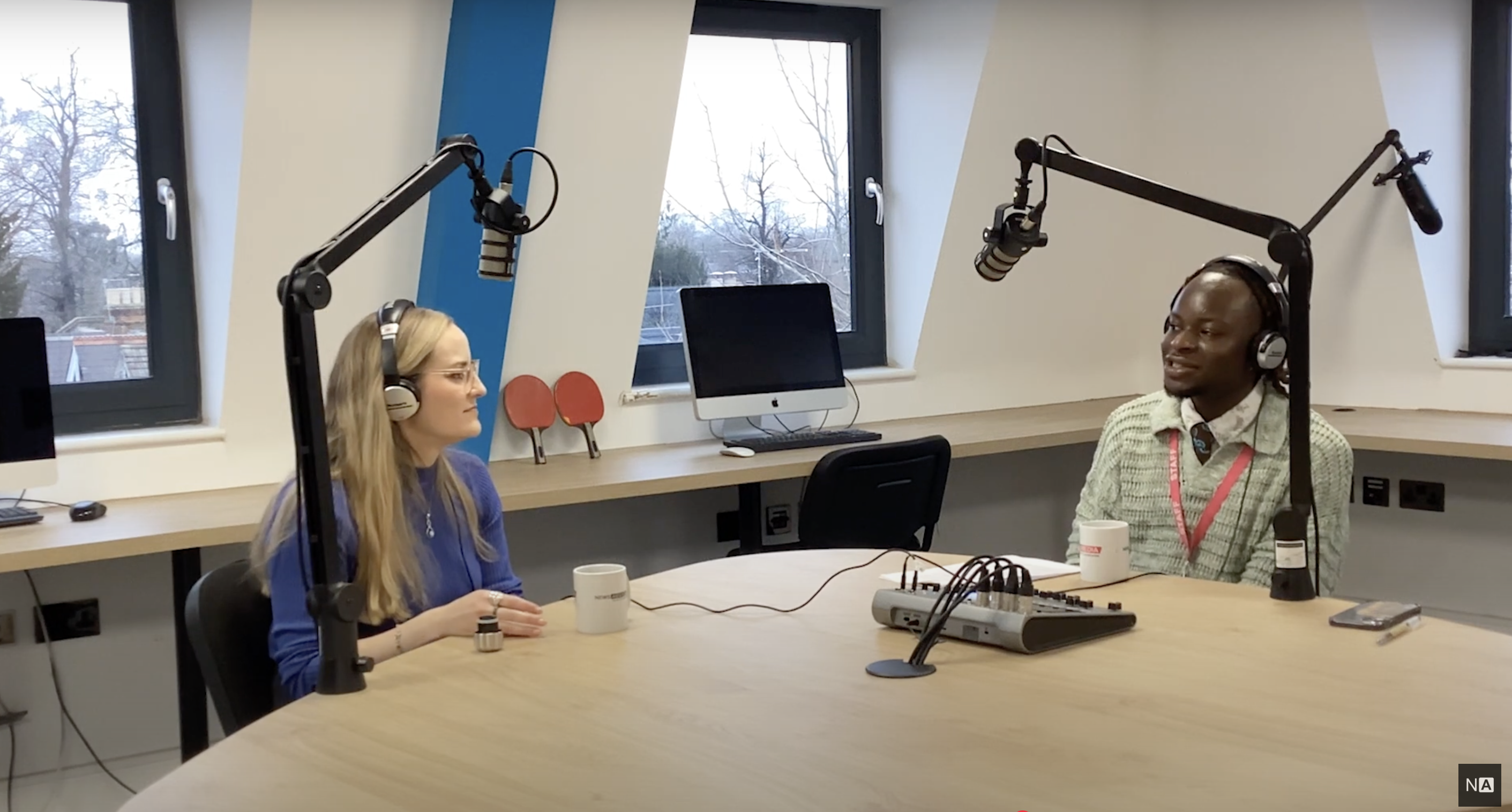 Being interviewed on the 'How To Be A Journalist' podcast by host Plamedi Mbungu