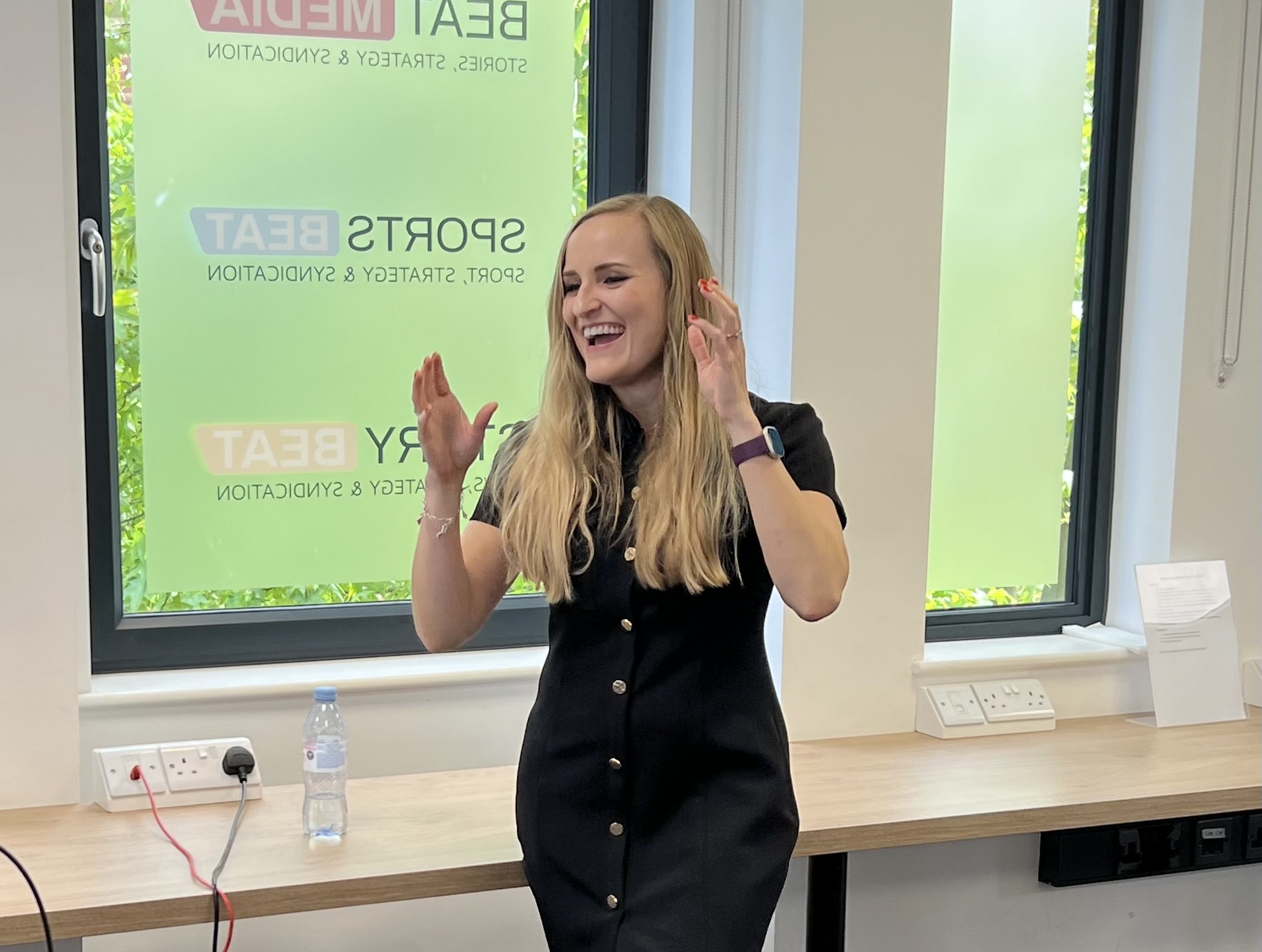 Speaking to trainees on the News Associates NCTJ course in London